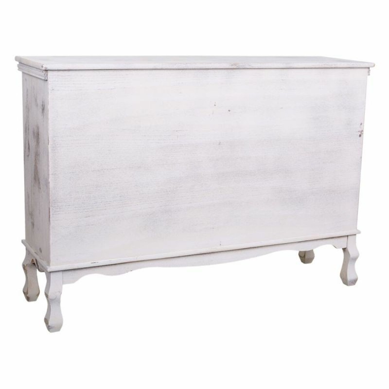 Buffet Alexandra House Living Blanc Bois de paulownia 33 x 78 x 113 cm