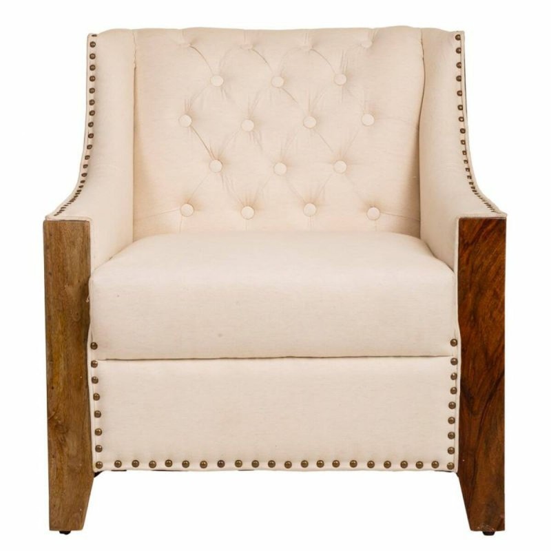 Fauteuil Alexandra House Living Beige 80 x 80 x 72 cm Rembourrage