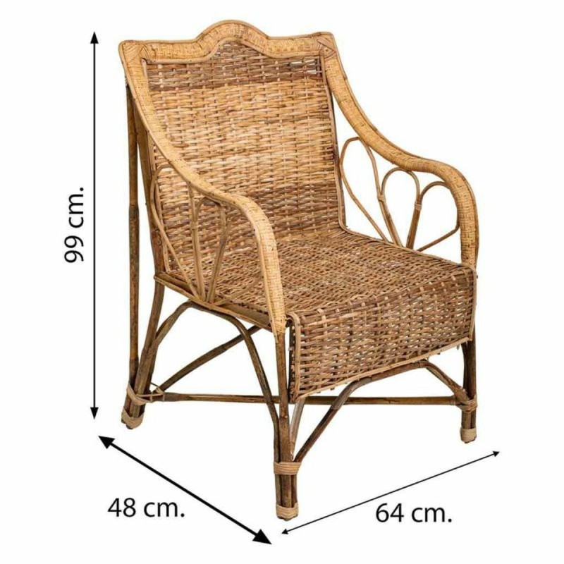 Fauteuil Alexandra House Living Naturel 48 x 99 x 64 cm