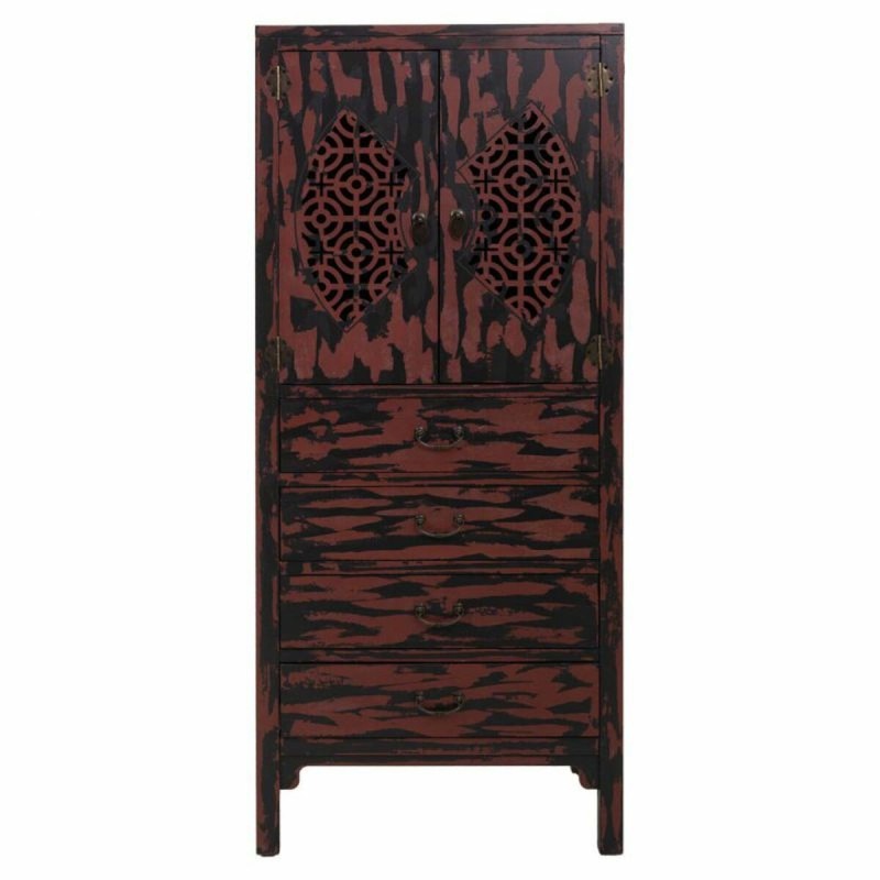 Armoire Alexandra House Living Rouge Bois d'épicéa Bois MDF 40 x 140 x 60 cm