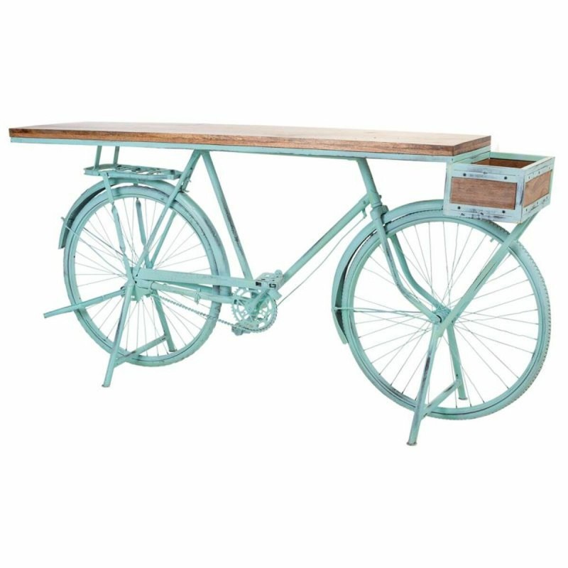 Meuble d'Entrée Alexandra House Living Bike Turquoise Bois Fer 50 x 94 x 198 cm