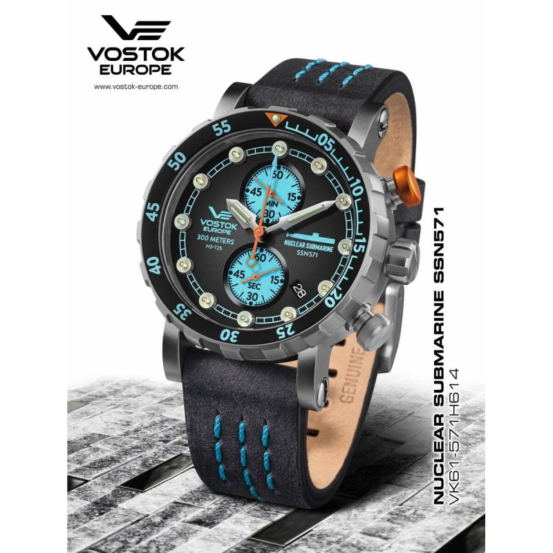 Montre Homme Vostok Noir Gris