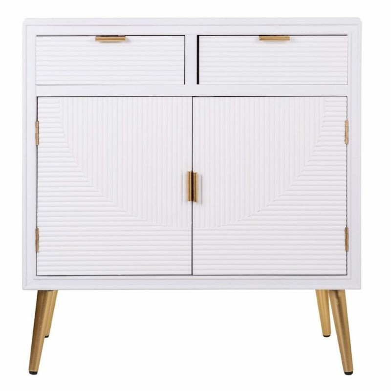 Meuble d'Entrée Alexandra House Living Doré Bois MDF 36 x 85 x 80 cm