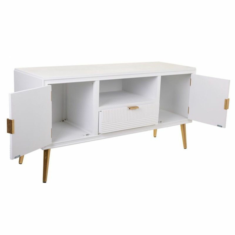 Buffet Alexandra House Living Blanc Doré 40 x 61 x 121 cm