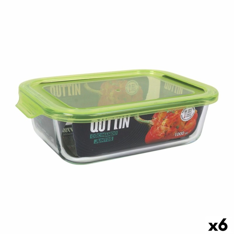 Boîte à lunch Quttin Rectangulaire 1L 22 x 15