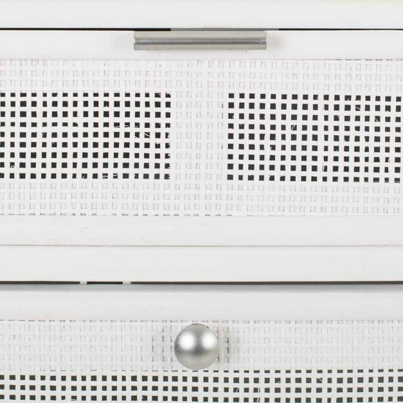 Armoire à chaussures Alexandra House Living Blanc 32 x 120 x 70 cm Grille