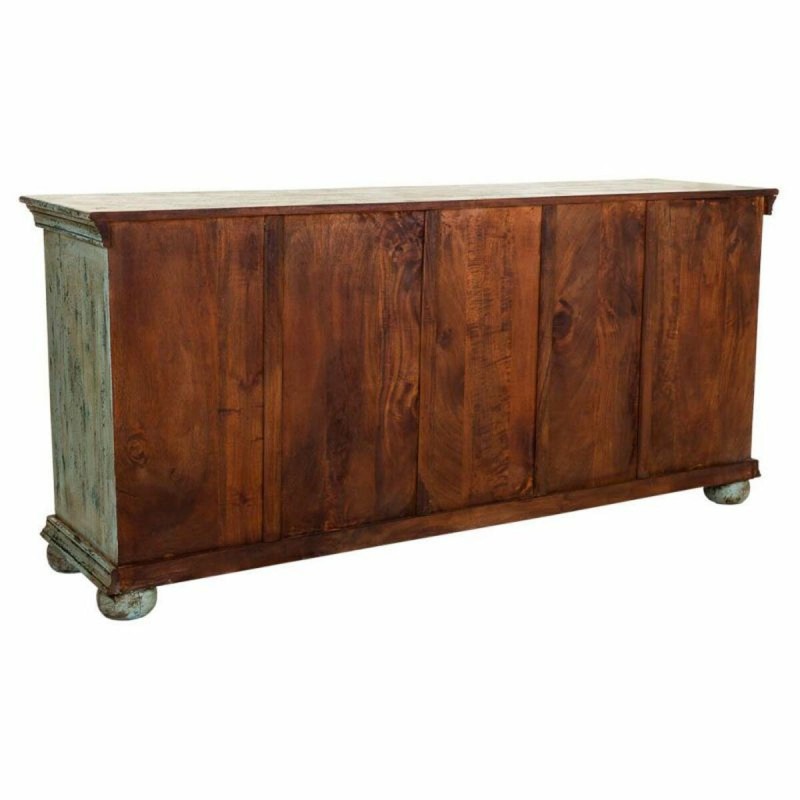 Buffet Alexandra House Living Bleu Bois de manguier 45 x 76 x 165 cm