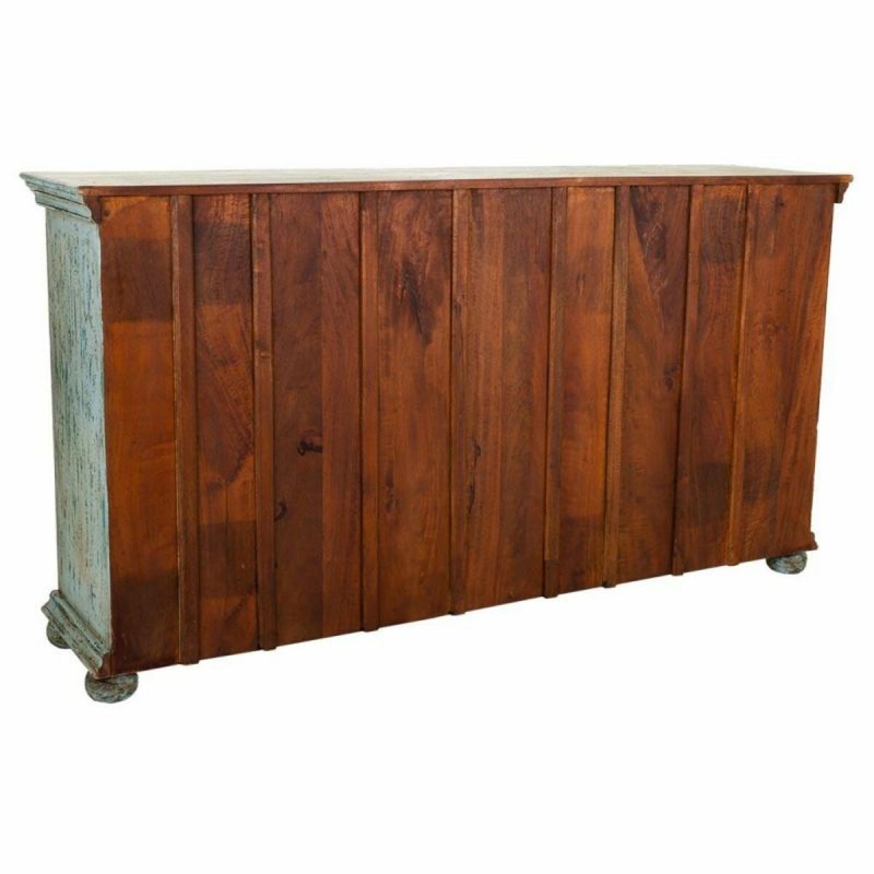 Buffet Alexandra House Living Bleu Bois de manguier 40 x 90 x 170 cm