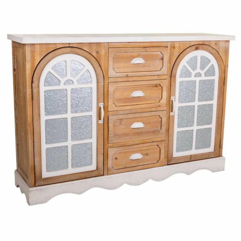 Buffet Alexandra House Living Fer Bois d'épicéa Bois MDF 35 x 93 x 140 cm