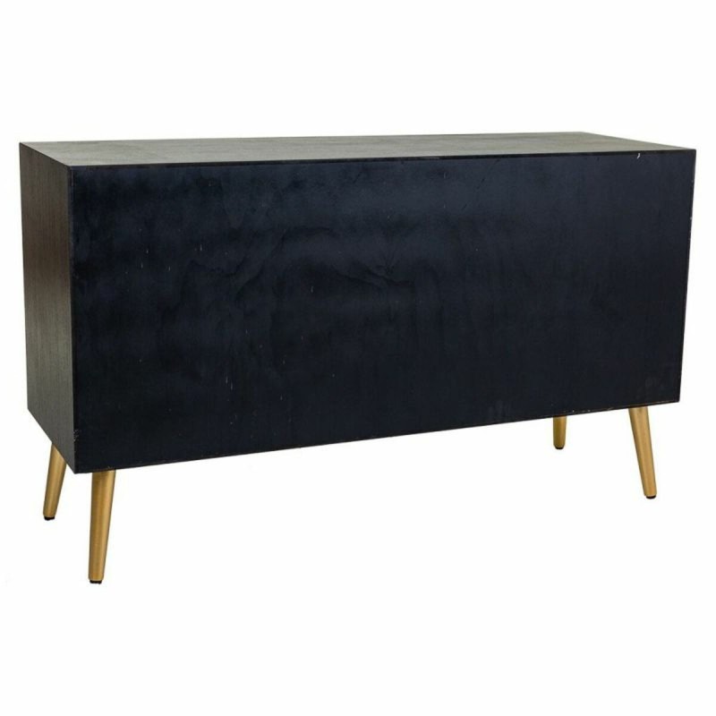 Buffet Alexandra House Living Noir Doré Bois MDF