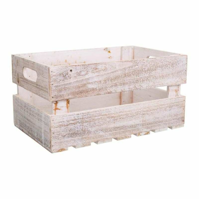 Boîtes de rangement Alexandra House Living CARGO Blanc Bois d'épicéa 24 x 19 x 38 cm 33 x 20 x 18 cm 28 x 15,5 x 17 cm 3 Pièces