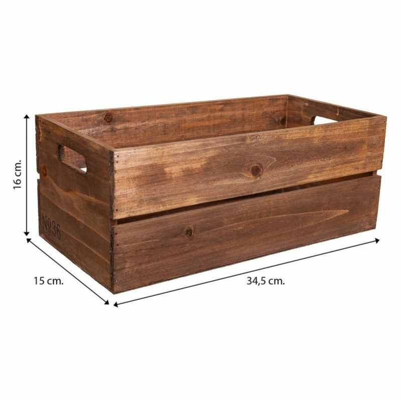 Boîtes de rangement Alexandra House Living Marron Bois d'épicéa 2 Pièces