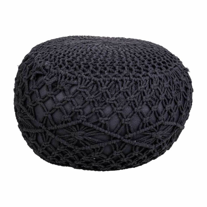 Pouf Alexandra House Living Gris foncé polystyrène 45 x 30 x 45 cm