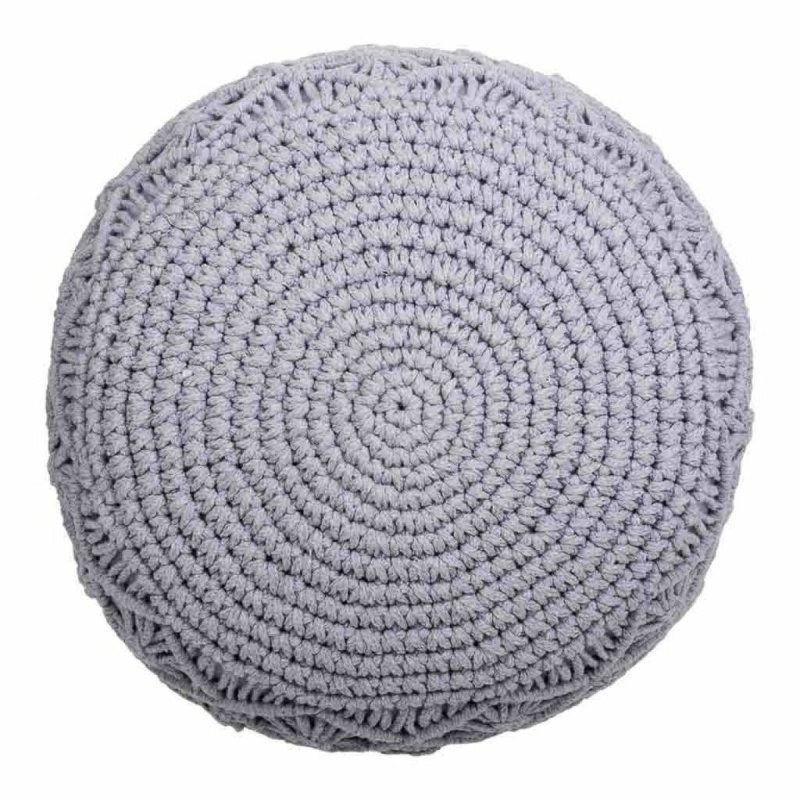 Pouf Alexandra House Living Gris clair polystyrène 45 x 40 x 45 cm