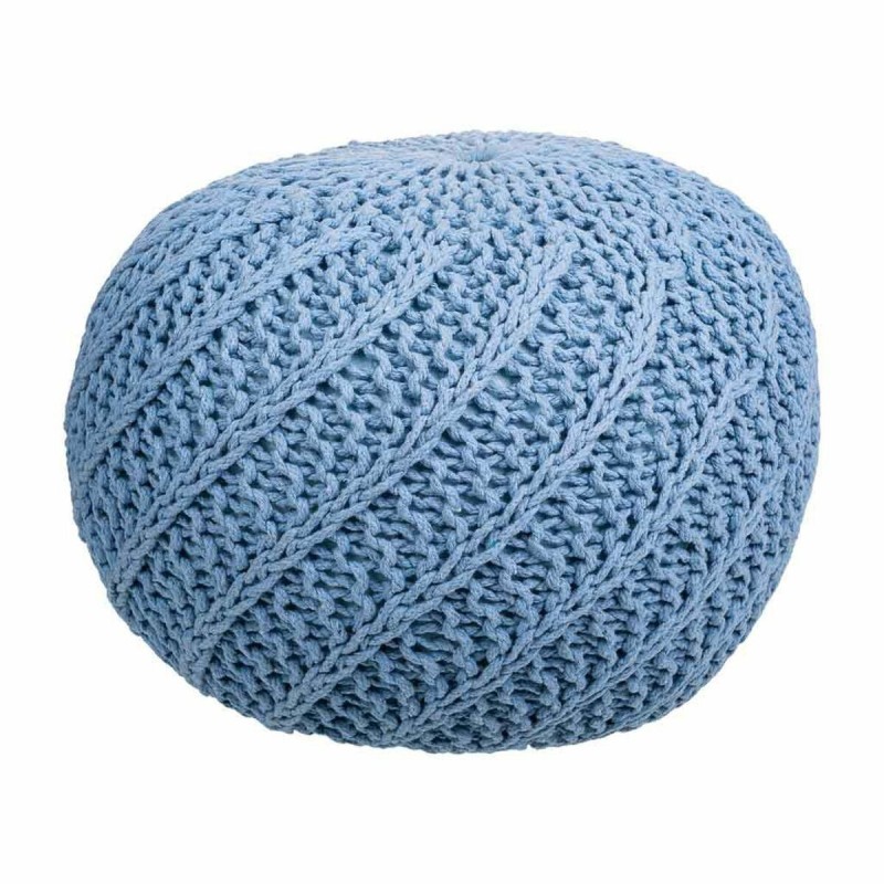 Pouf Alexandra House Living Bleu clair polystyrène 45 x 30 x 45 cm