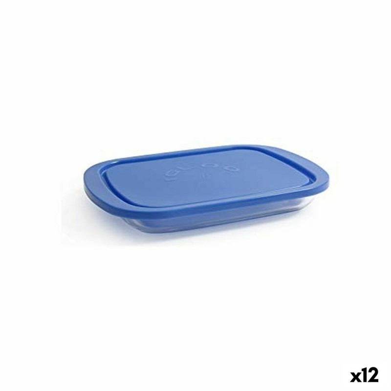 Boîte à lunch Borgonovo Igloo Bleu Rectangulaire 800 ml 26 x 18