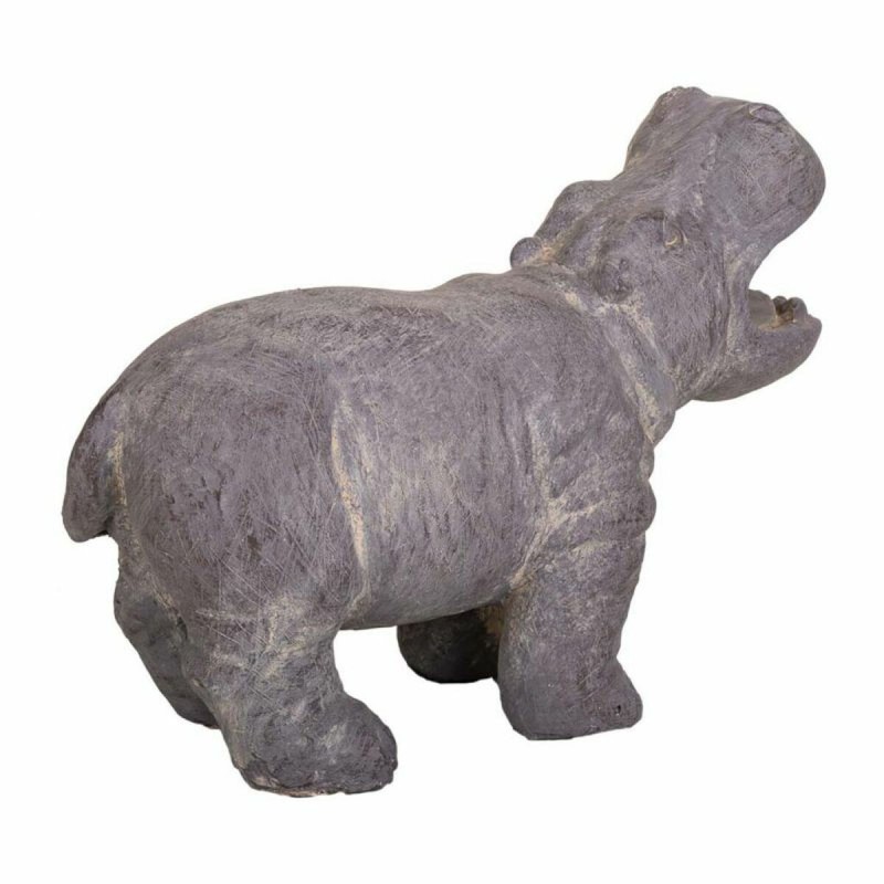 Figurine Décorative Alexandra House Living Gris Magnésium Hippopotame 26 x 40 x 35 cm