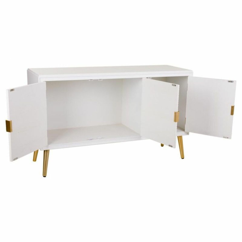 Buffet Alexandra House Living Blanc Doré Bois MDF 41 x 71 x 120 cm