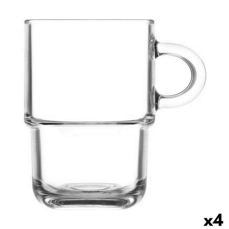 Lot de tasses LAV 360 ml 11 x 8 x 12 cm Empilable 4 Unités (6 Pièces)