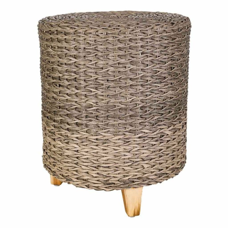 Tabouret Alexandra House Living Gris Bois rotin synthétique 40 x 48 x 40 cm