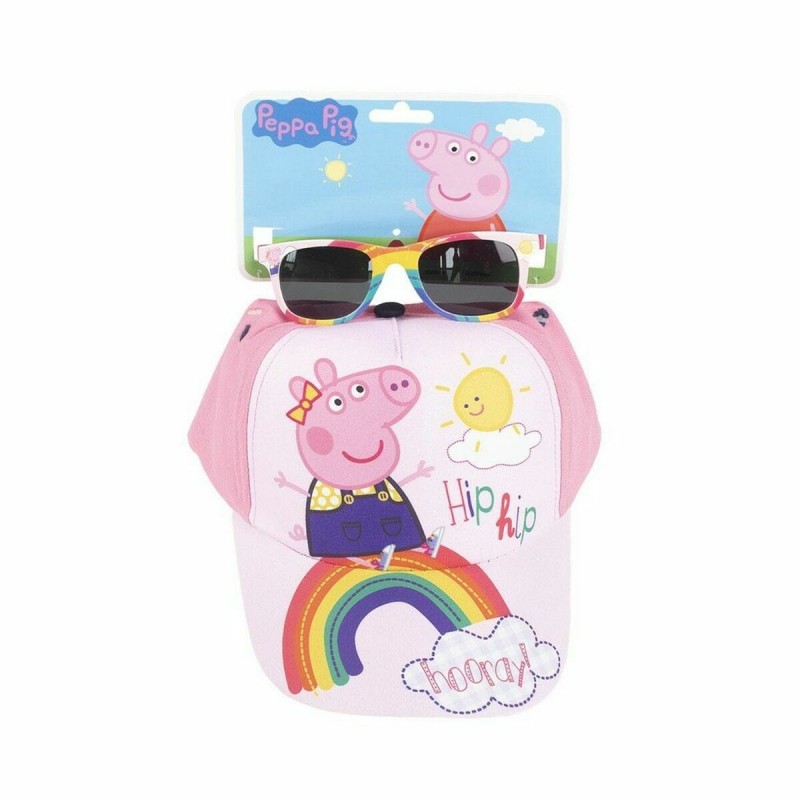 Ensemble casquette et lunettes de soleil Peppa Pig 2 Pièces Rose