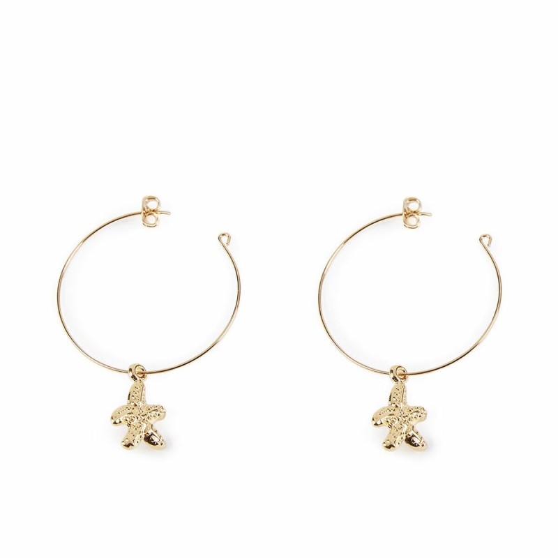 Boucles d´oreilles Femme Shabama Blanca Laiton En or 3