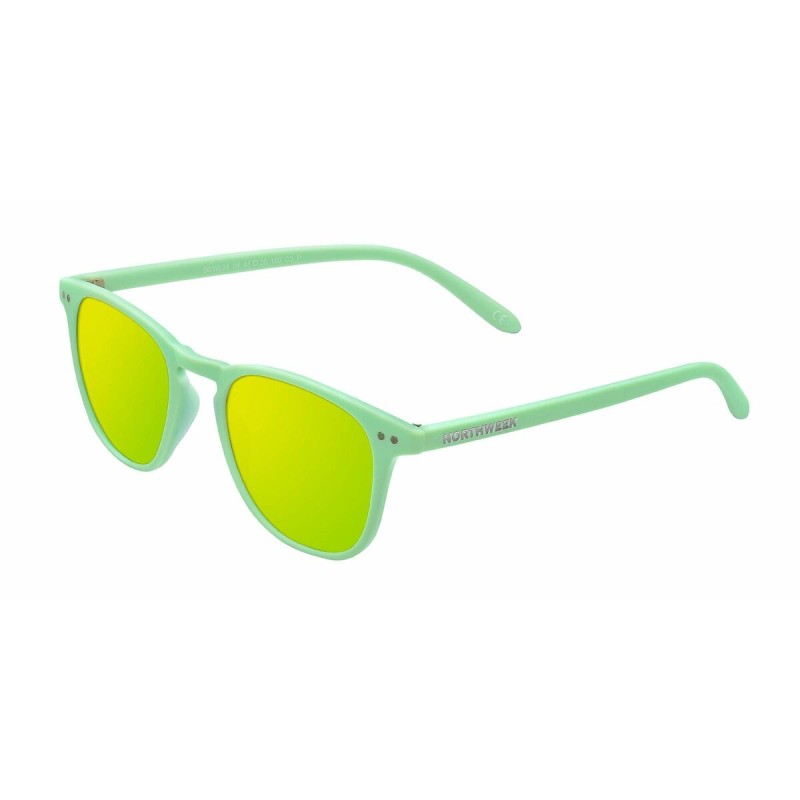 Lunettes de soleil Unisexe Northweek Wall Ø 45 mm Jaune Vert