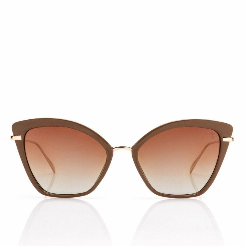 Lunettes de soleil Catwalk Valeria Mazza Design Beige (60 mm)