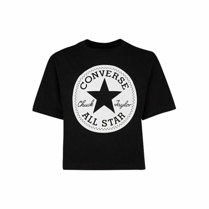 T shirt à manches courtes Enfant Converse Noir