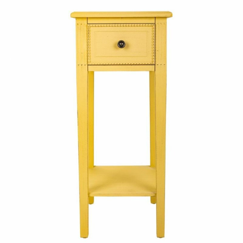 Table d'appoint Alexandra House Living Jaune 33 x 78 x 33 cm