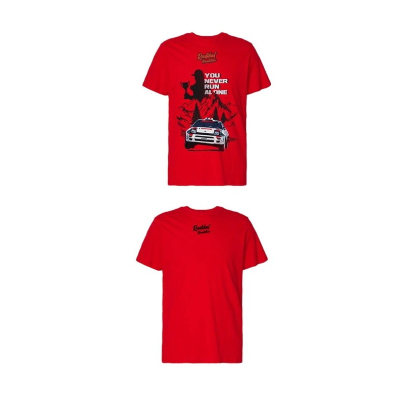 T-shirt à manches courtes homme RADIKAL YOU NEVER RUN ALONE Rouge XXXL