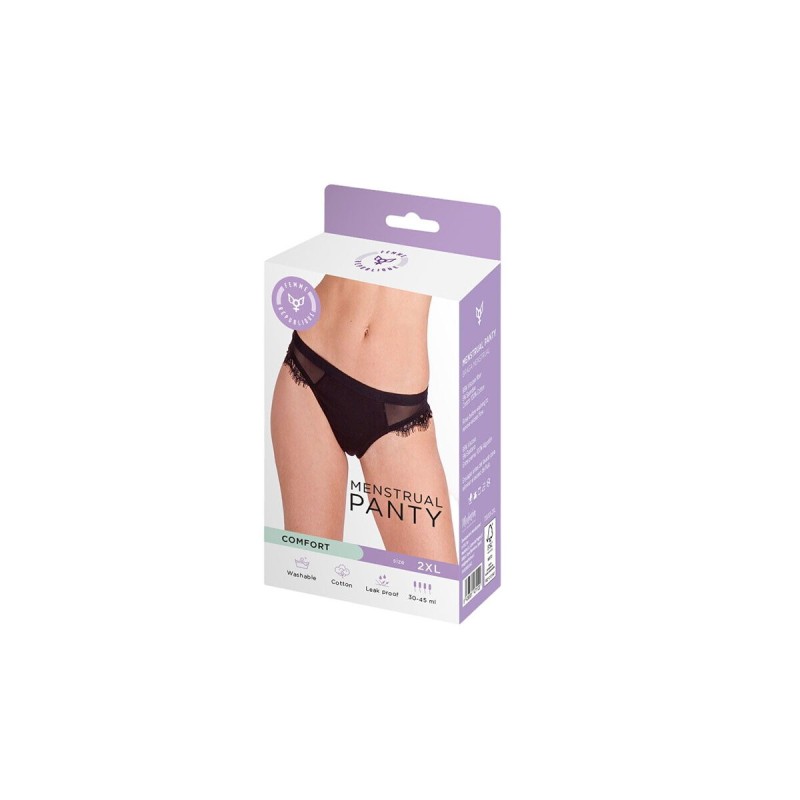 Culotte menstruelle Femme Republique Noir