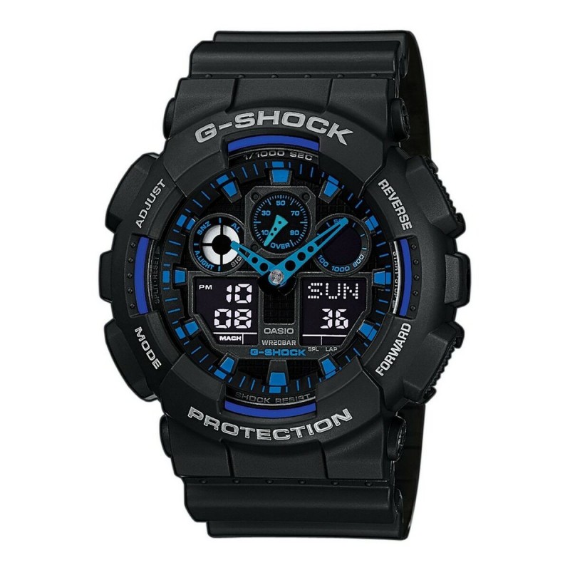 Montre Homme Casio G-Shock GA-100-1A2ER Ø 51 mm Noir Multicouleur