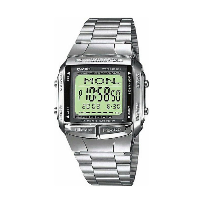 Montre Homme Casio DATABANK Argenté (Ø 38 mm)