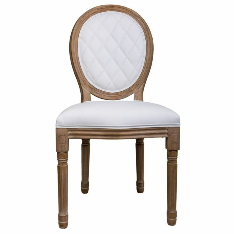 Chaise de Salle à Manger Alexandra House Living Blanc 46 x 96 x 48 cm