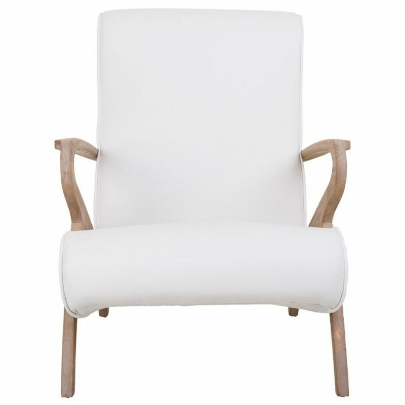 Fauteuil Alexandra House Living Blanc 55 x 85 x 57 cm Rembourrage Cuir Synthétique