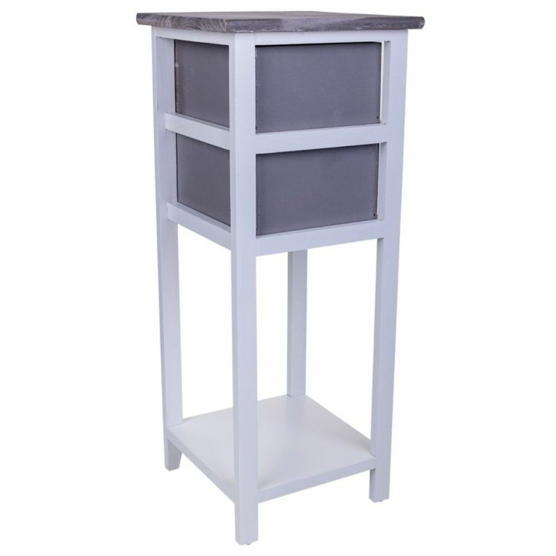 Table de Nuit Alexandra House Living Blanc 30 x 73 x 30 cm