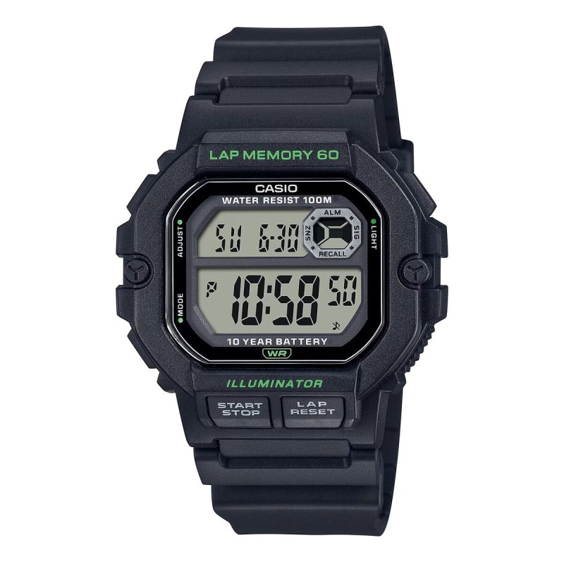 Montre Homme Casio ILLUMINATOR Noir (Ø 44