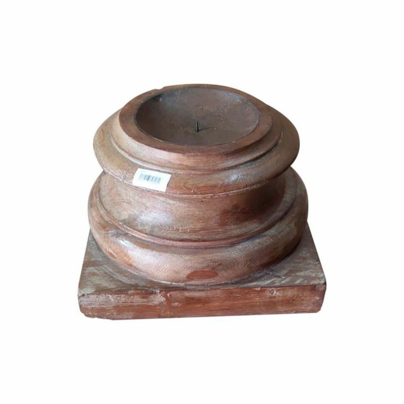 Pot à Bougie Alexandra House Living Marron Acacia Bois de manguier 29 x 20 x 29 cm