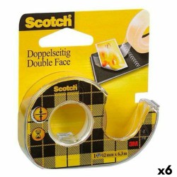Ruban adhésif double face Scotch 12 mm x 6 m (6 Unités)