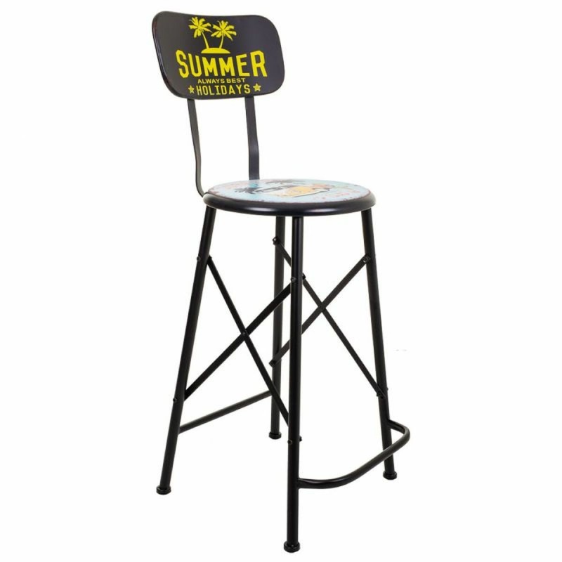 Tabouret Alexandra House Living Noir Fer 40 x 100 x 46 cm