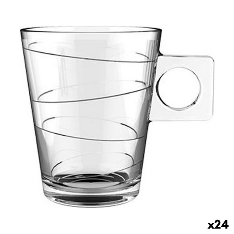 Ensemble de tasses à café Lima onda 80 ml (3 Pièces) (24 Unités)