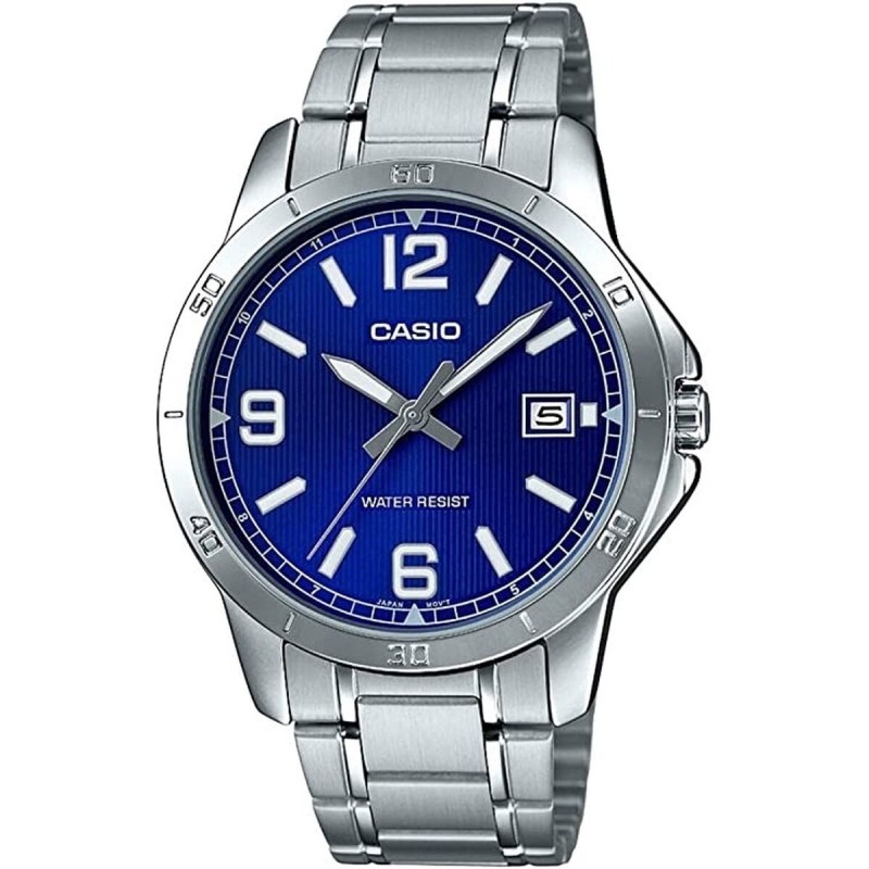 Montre Homme Casio CASUAL DATE STEEL - BLUE Argenté (Ø 41