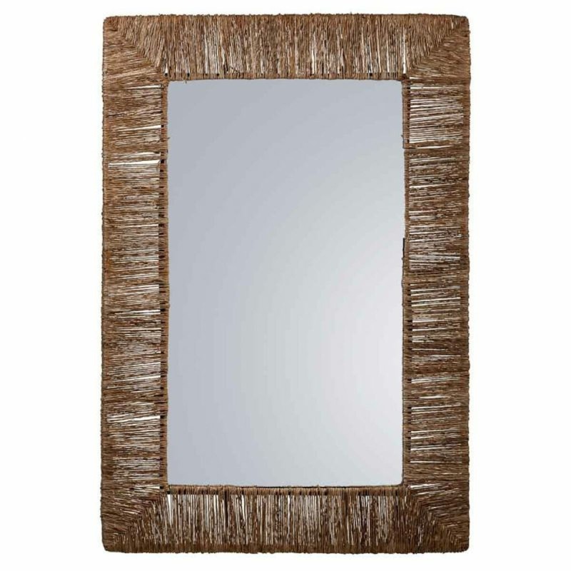 Miroir mural Alexandra House Living Marron 3 x 61 x 91 cm Rectangulaire