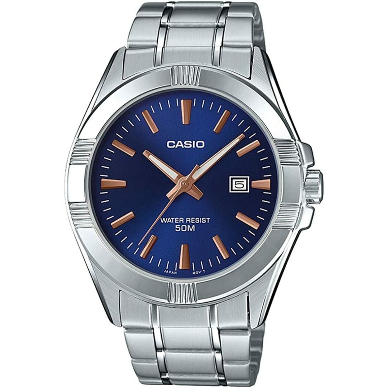 Montre Homme Casio BOLD DATE - BLUE Argenté (Ø 43