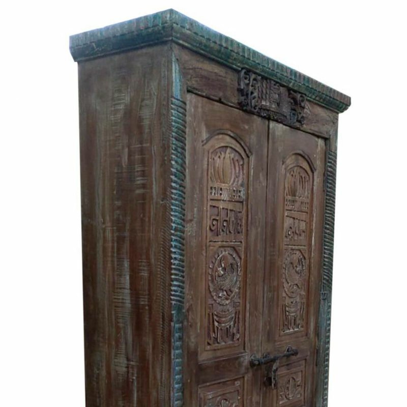 Armoire Alexandra House Living Marron Bois Recyclé 45 x 220 x 121 cm