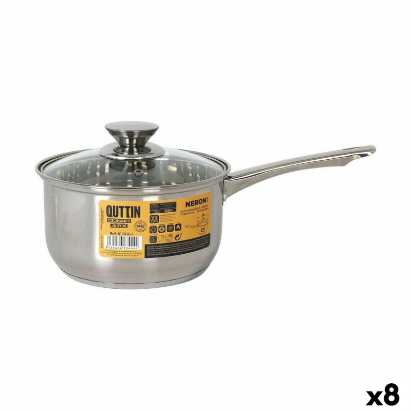 Casserole avec couvercle Quttin New Neron Acier 35 x 19