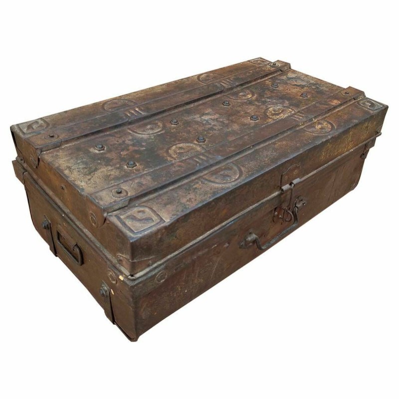 Valise décorative Alexandra House Living Marron Fer Style artisanal 38 x 26 x 68 cm