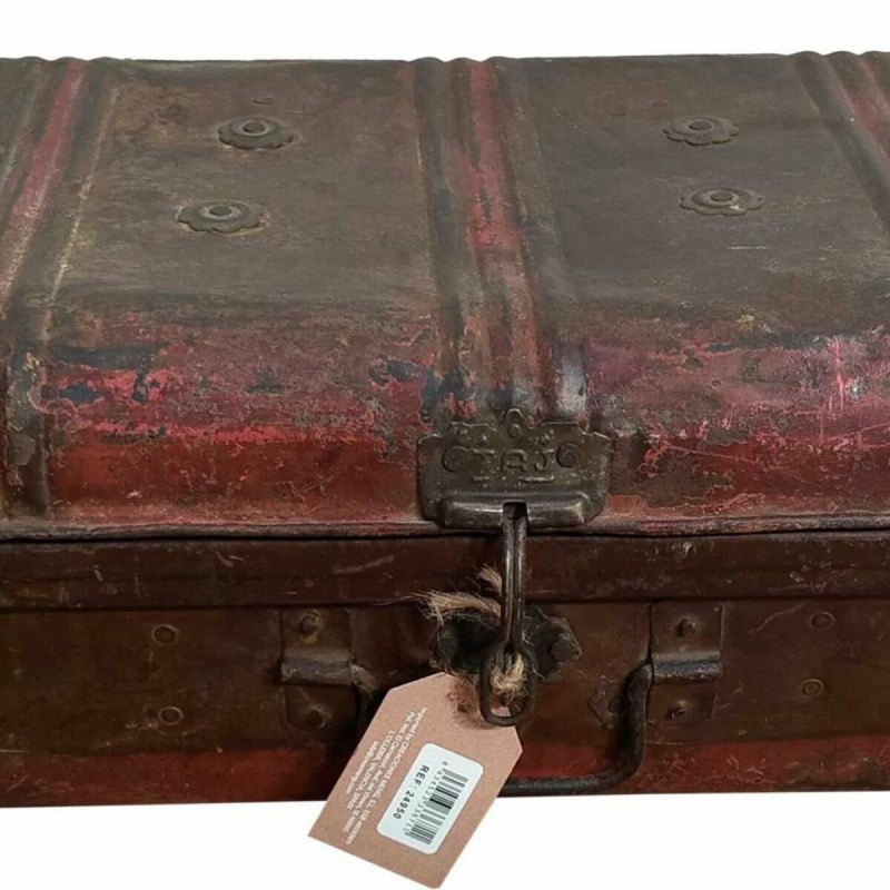 Valise décorative Alexandra House Living Marron Fer Style artisanal 32 x 21 x 59 cm