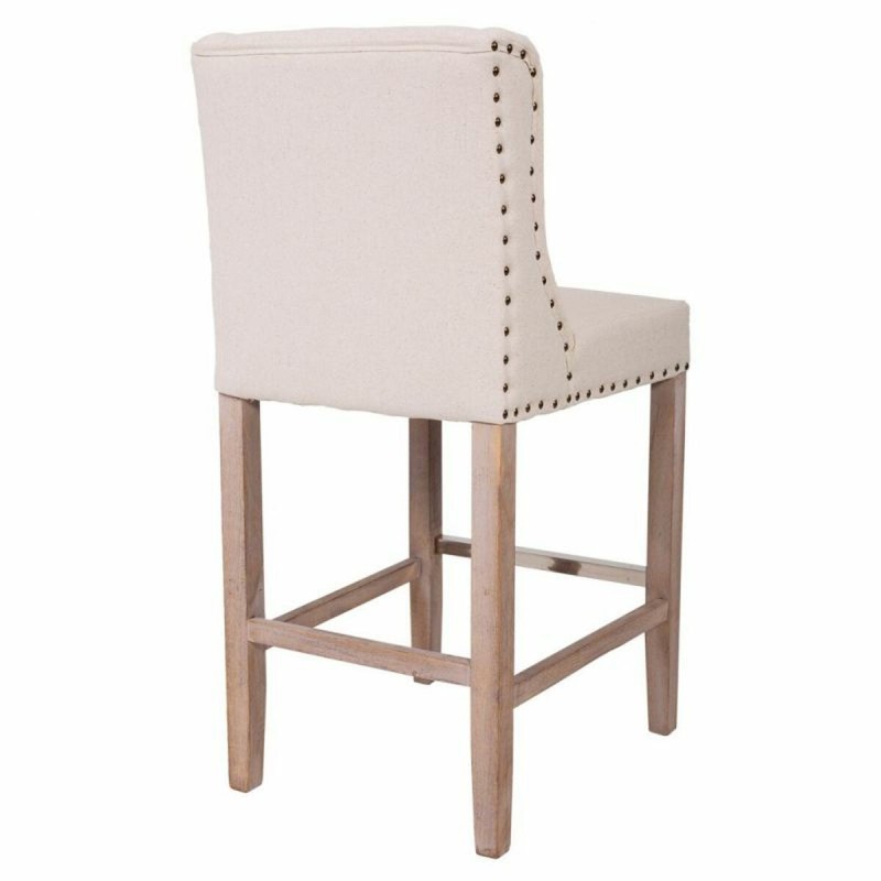 Tabouret Alexandra House Living Beige Bois d'hévéa 58 x 104 x 48 cm